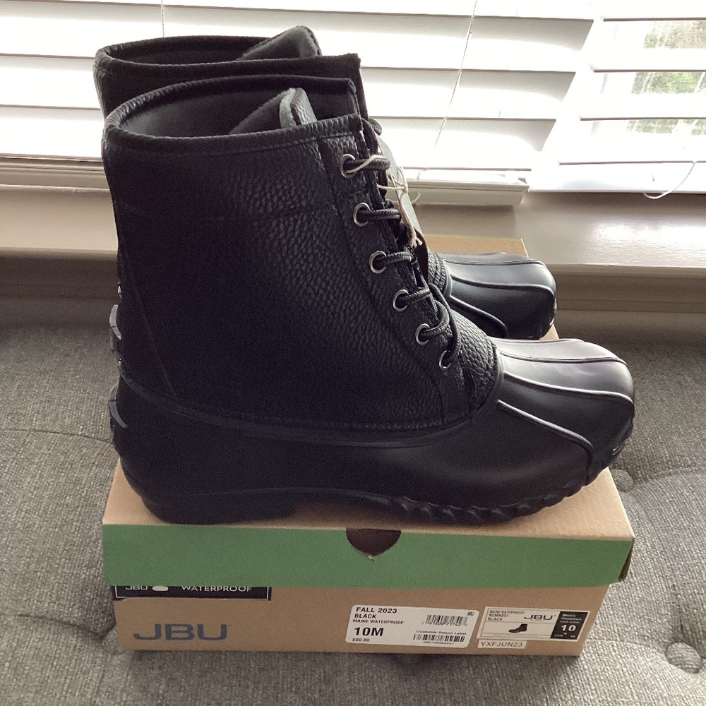 JBU Men's Maine Water-Resistant Duck Boot, size 10